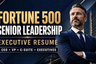 write a high impact executive resume for fortune 500 senior leadership candidate