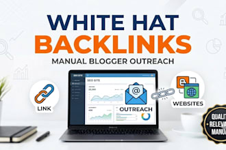 build white hat backlinks through manual blogger outreach