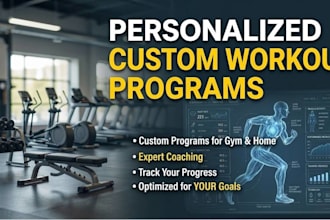 create custom workout plans and fitness training programs