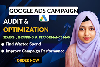 audit, fix and optimize google search ads, shopping and performance max campaign