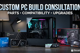 recommend a custom PC build for gaming or workstation use
