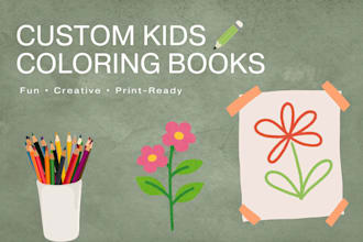 design a kids coloring book