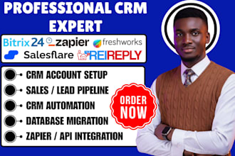 setup rei reply bitrix24 crm salesflare automation freshworks zapier integration