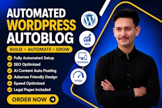 create an automated wordpress autoblog website