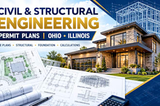 be your civil and structural engineer for permit in ohio, illinois