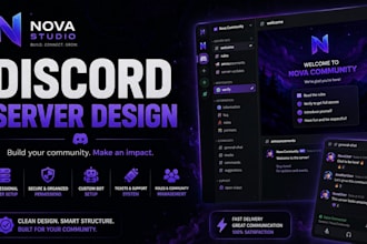 design and setup a professional discord server