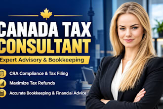 be your professional canada tax consultant and bookkeeper