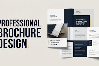 design trifold or bifold brochure in adobe indesign and illustrator