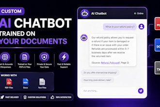 build a custom ai chatbot trained on your documents