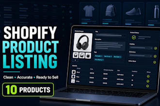 add and optimize shopify product listings
