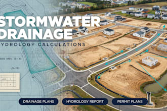 design stormwater drainage plan and hydrology calculations for permits