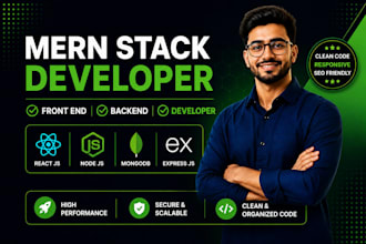 do website development as mern stack developer, front end, backend developer