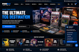 pokemon website trading card website pokebox mtg tcg website with ai sales agent