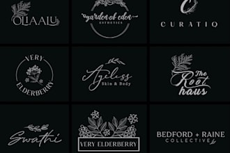 do an unique line art minimalist logo or any line art design