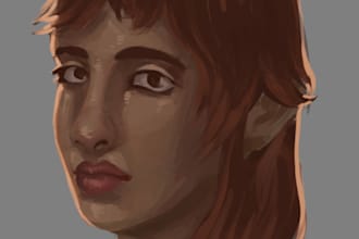 create portraits ranging from semi realistic to realistic