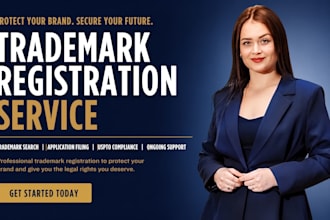 be your trademark attorney for uspto filing, trademark registration