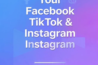 manage and grow your instagram facebook and tiktok pages