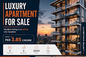 design modern real estate social media posts and property ads