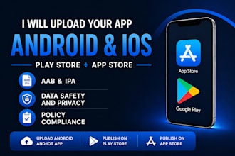 publish your app on google play store and apple app store