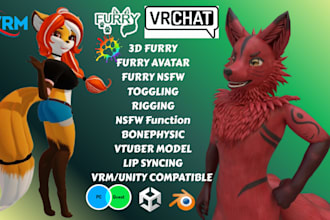 create vrchat avatar commission vtuber vrc avatar furry nsfw vr 3d character
