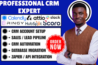 setup attio scoro calendly slack automation zapier ringy hubspot crm integration