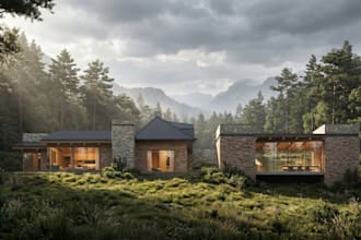 create 3d modeling and rendering for your house or apartment