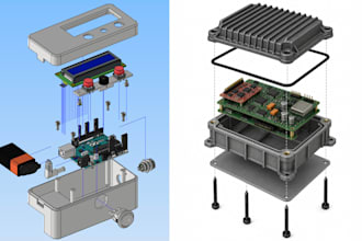 design custom pcb electronic enclosures, product casing and 3d printable housing