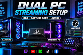 setup dual pc streaming with obs capture card and audio routing