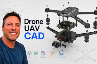 design drone components cad models uav product development solutions