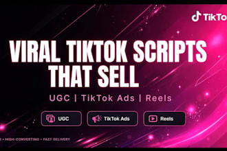 write viral tiktok script and do ugc voiceover with ai hooks
