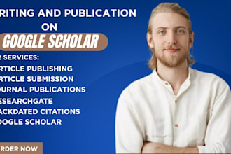 backdate, write and publish articles in google scholar reviewed indexed journals