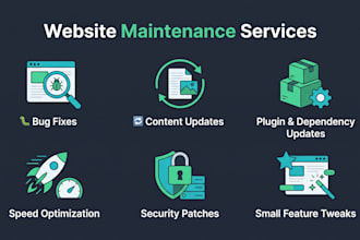 maintain, fix, and update your website or landing page