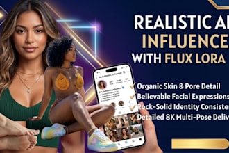 create a realistic ai influencer model for instagram using flux lora