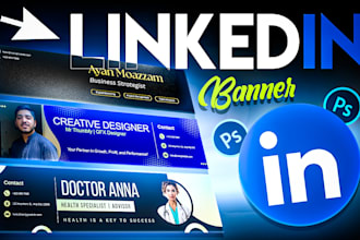 design a professional linkedin banner cover that converts