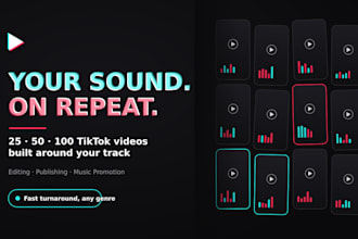 create and post tiktok videos using your sound or music
