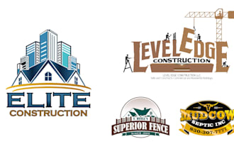 design construction, real estate, handyman, property, contractor, home logo