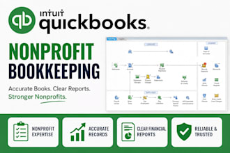 do quickbooks nonprofit charity bookkeeping, cleanup and financial reporting