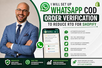 set up whatsapp cod order verification to reduce rto for shopify