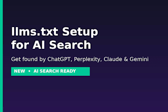 create an SEO optimized llms txt file for ai search visibility