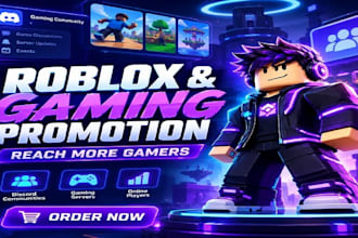 promote your roblox game, discord, or gaming server to targeted gamers