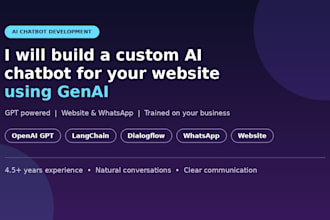 build a custom ai chatbot for your website using genai