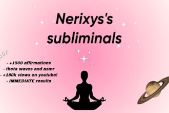 create a custom subliminal for you