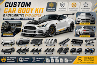 custom car body kit wide body kit interior and exterior automotive plastic parts