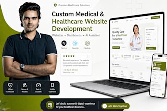 build hipaa compliant medical, dental, therapy and healthcare website or app