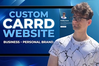 design a custom carrd portfolio for artists and freelancers