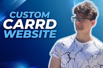design a custom carrd portfolio for artists and freelancers