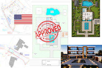 prepare landscape permit plans with grading drainage, irrigation and site design