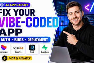 fix vibe coded app ai app lovable base44 rork supabase authentication deployment