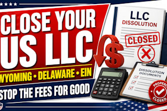 dissolve your US llc close ein wyoming delaware fast irs