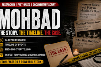 write a research documentary script about mohbad